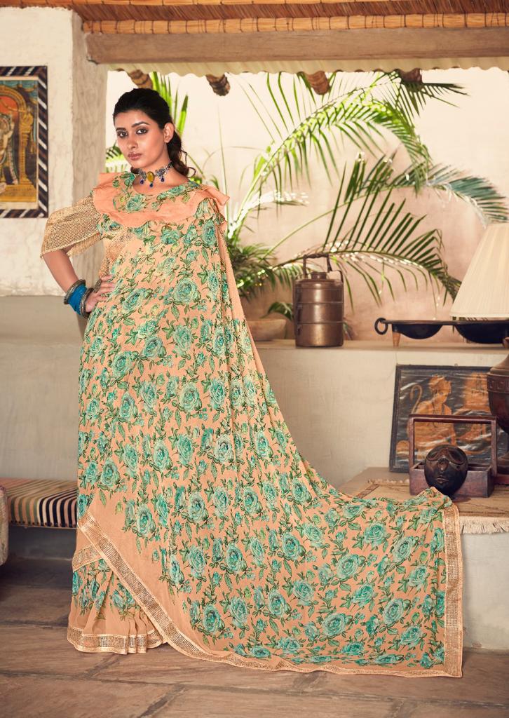 Kashvi Madhuri Latest Designer Ethnic Wear Georgette Saree Collection